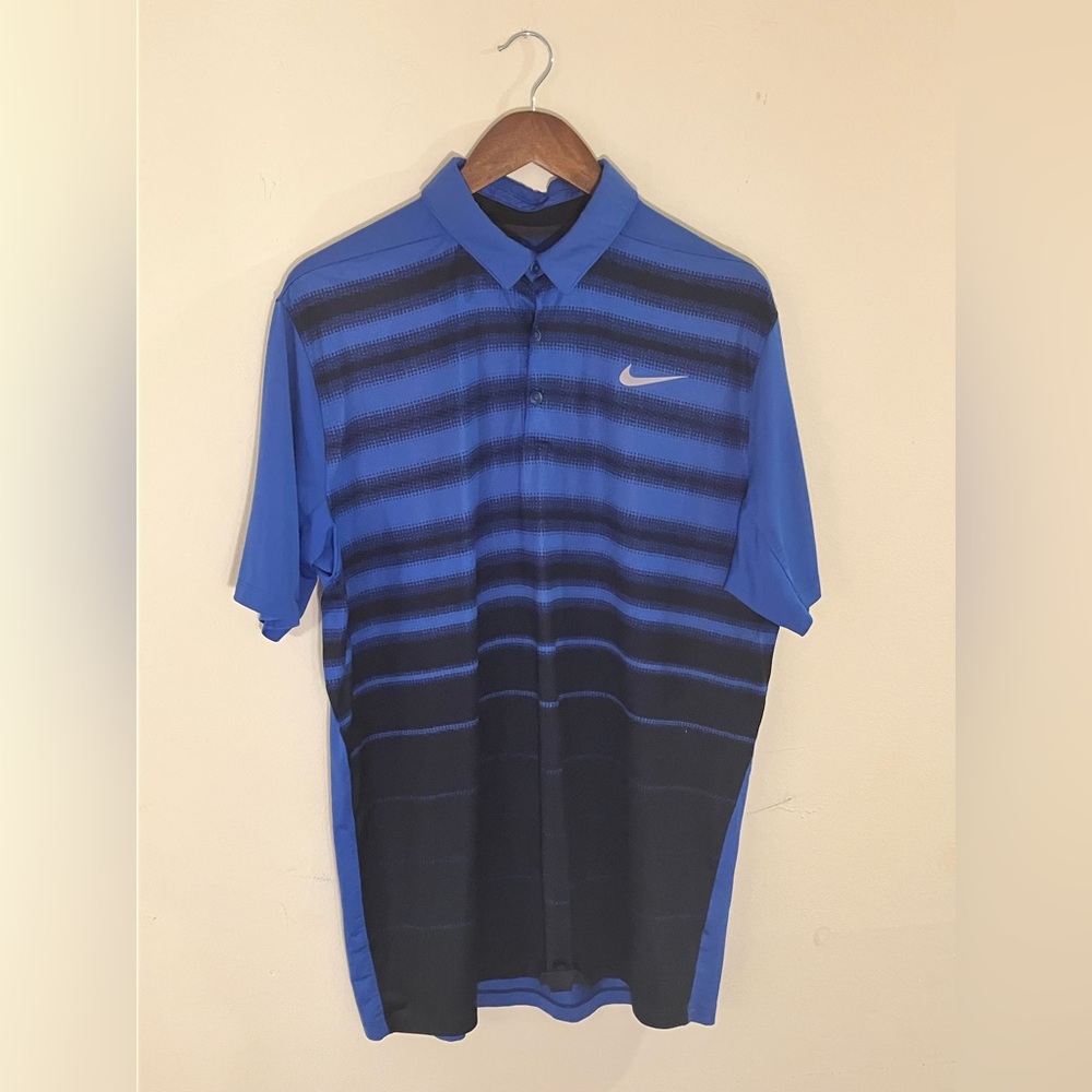 Nike Men's Polo Golf Shirt Blue/Black